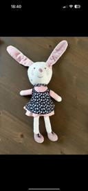 Doudou lapin Miss fleur de Lune Sauthon