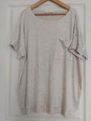 pull beige manches courtes h&m