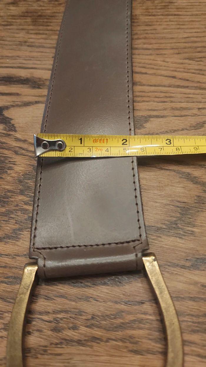 Ceinture Talking French cuir 90cm marron - photo numéro 12