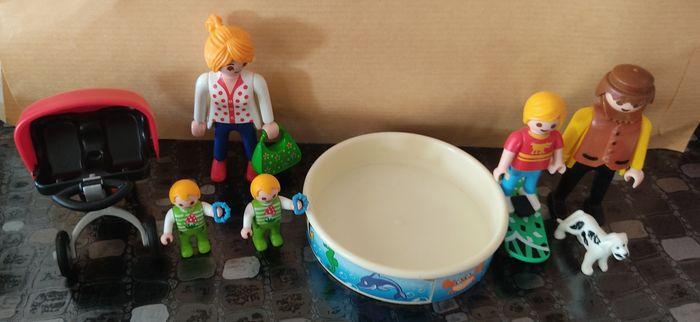 Playmobil famille nombreuse et piscine et accessoires - photo numéro 3