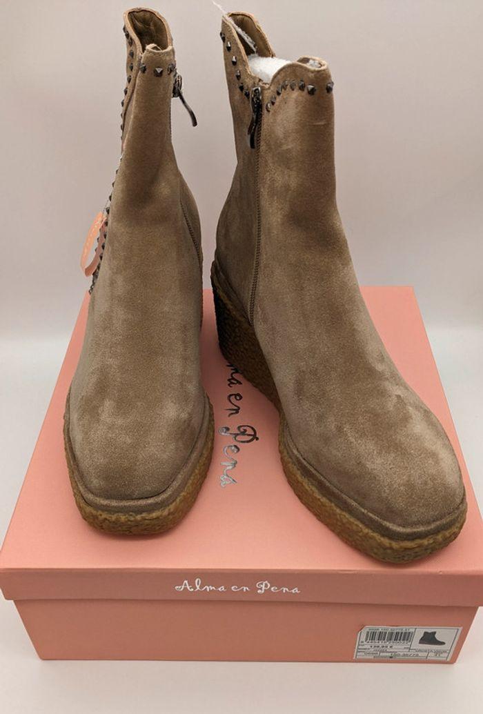 Bottine femme Alma en pena beige taille 41 - photo numéro 5