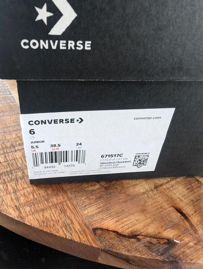 Sneakers Converse Ctas Eva Lift Ox taille 38.5 neuf - photo numéro 6