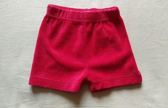 Short garçon rouge 1 mois