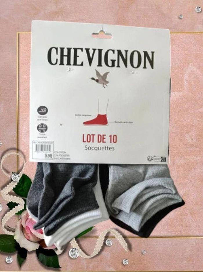 Lot de 10 paires de chaussettes invisibles Chevignon - photo numéro 5