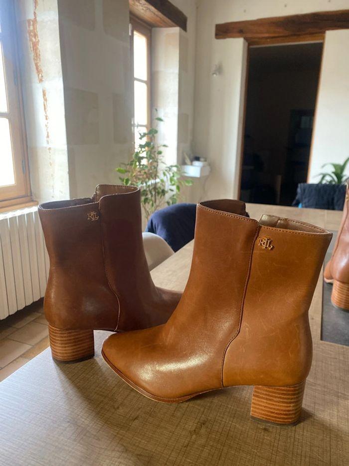 Bottines Ralph lauren en cuir - photo numéro 1