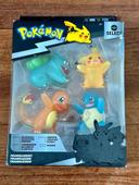 NEUF Coffret lot 4 grandes figurines translucides transparentes Pokémon 7.6cm Battle Select Pikachu