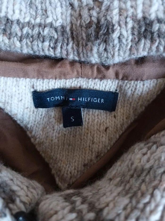 Pull veste Tommy Hilfiger beige -taupe - photo numéro 3