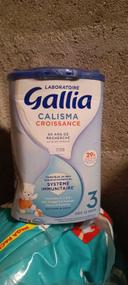 Deux boîtes de lait Gallia calisma 3