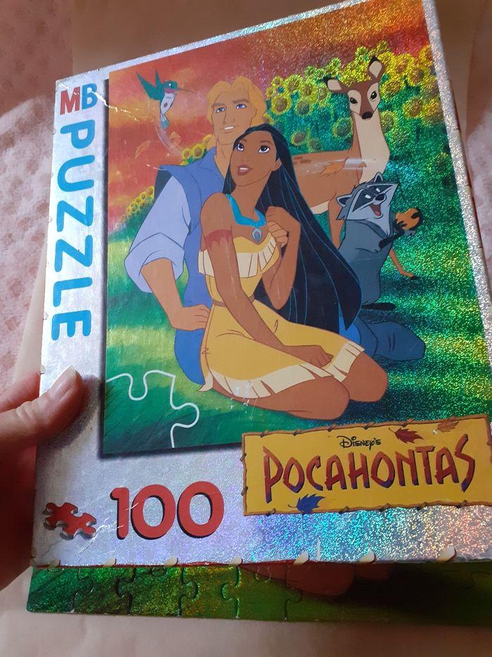 Pocahontas puzzle 100 pièces collector effet métallisé pailleté - photo numéro 9