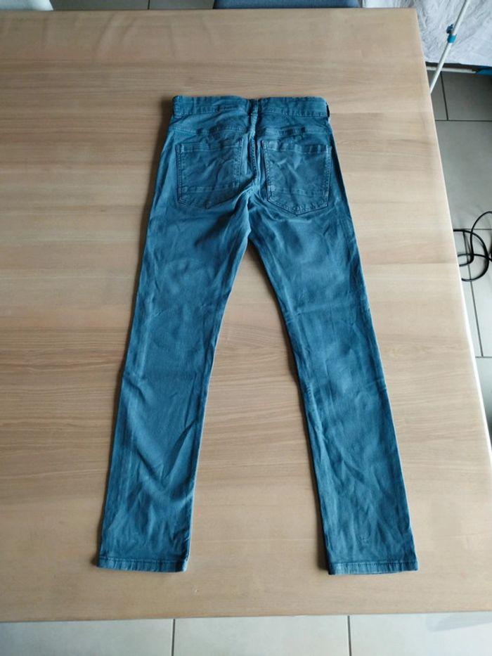 Pantalon bleu skinny Kiabi 10 ans - photo numéro 2