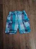 Short Obaibi 23mois 86cm turquoise/violet/blanc