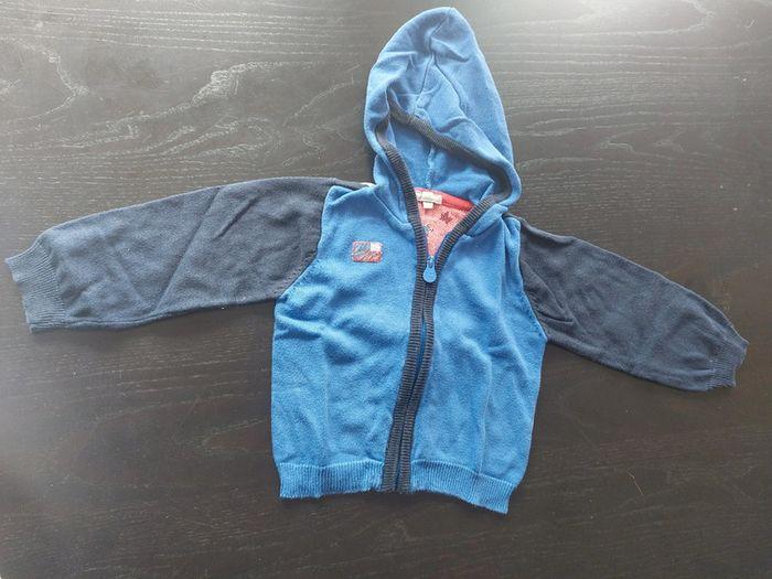 Gilet  zippé à capuche drapeau 18 mois - photo numéro 1