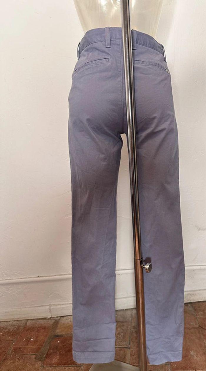 Pantalon toile Lacoste bleu ciel taille 38 - photo numéro 6