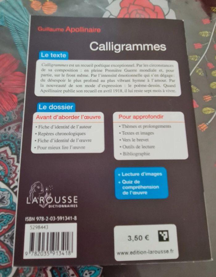 Calligrammes de Guillaume Apollinaire - photo numéro 2