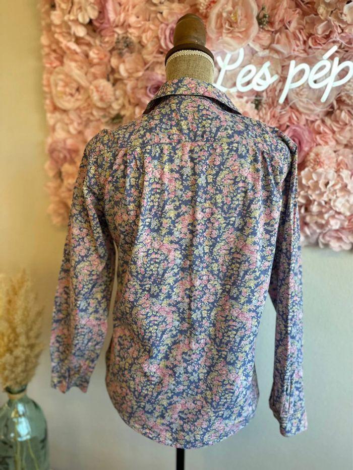 Chemise à manches longues, imprimé fleuri Liberty, taille 36 - Charles Cotonary - photo numéro 8