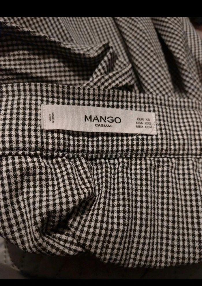 Jupe plissée à carreaux mango taille XS peu portée - photo numéro 4