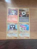 Lot de 3 cartes pokémon fantôme Holon et 1 carte force caché