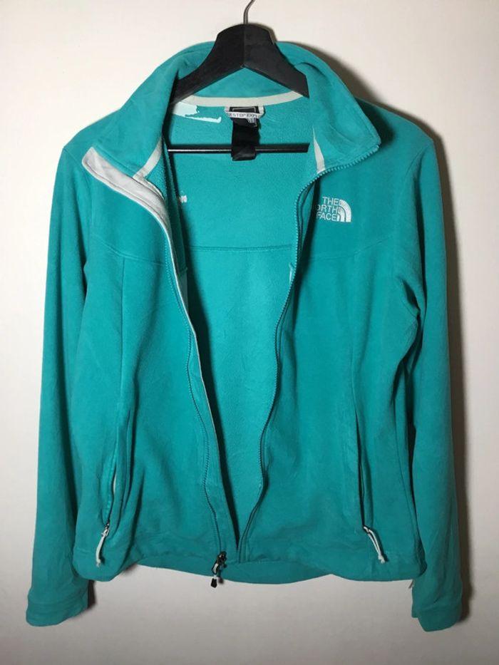 Veste polaire pour femme The North Face turquoise taille M 093 - photo numéro 2