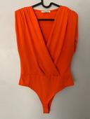 Body cache coeur neuf rouge orange Drôle de copine taille M/L