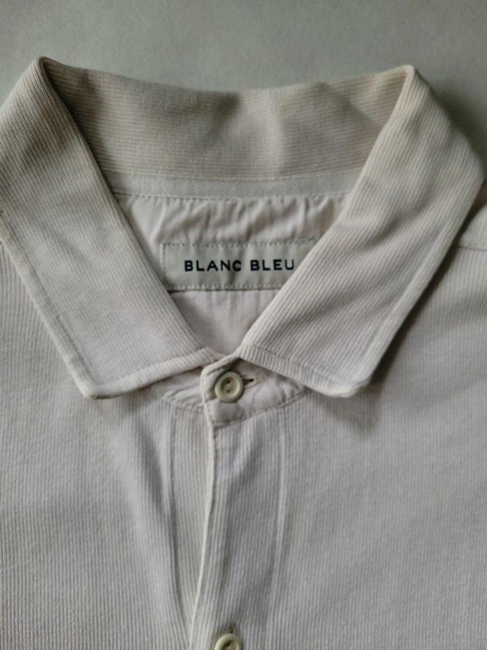 Chemise en velours côtelé "Blanc bleu" blanc cassé homme taille XL en très bon état - photo numéro 11