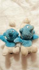 Lot de 2 peluches schtroumpfs vintage