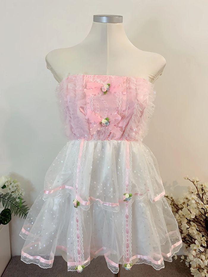 Dress Robe Pink Barbie Cute Kawaii Princess Lolita Manga Anime Cosplay - photo numéro 4