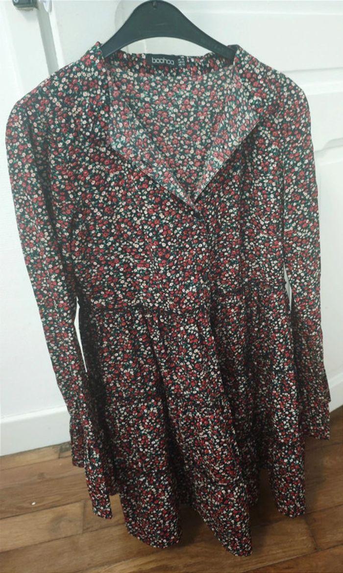 Magnifique robe manches longues midi vintage bobo romantique bohème seventies - photo numéro 1