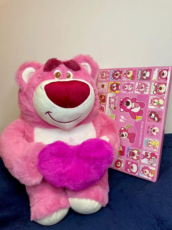 Peluche ToyStory Lotso cœur + calendrier de l’Avent Lotso - photo numéro 8