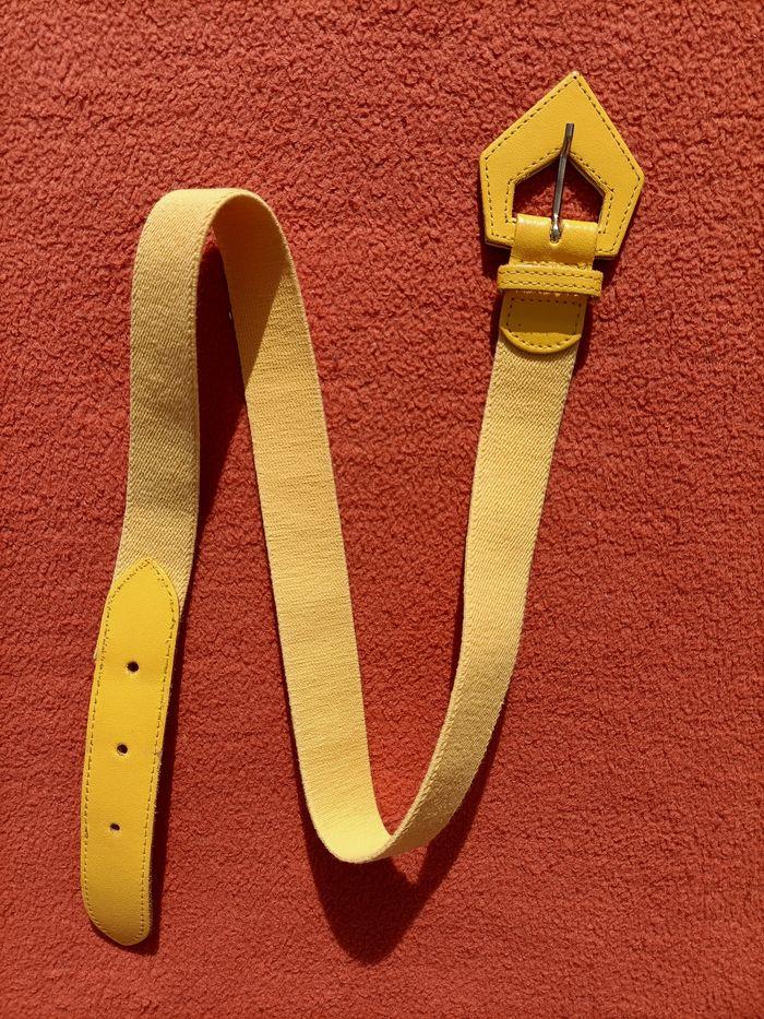 Ceinture jaune rétro 💐 - photo numéro 3