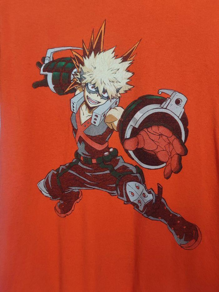 T-shirt Licence My Hero Academia Vintage Orange Taille S Homme - photo numéro 2