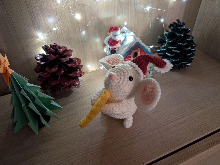 Souris de Noël au crochet - photo numéro 2