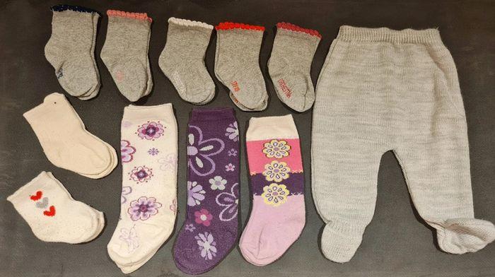 Chaussettes, collant 6 mois point. 17-18 - photo numéro 1