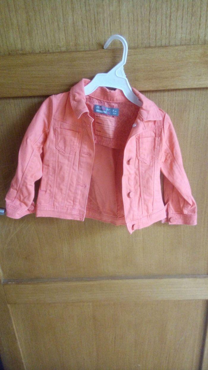 Veste en jean orange