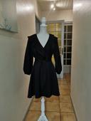 Robe claudie pierlot taille petit 40 noire automne hiver