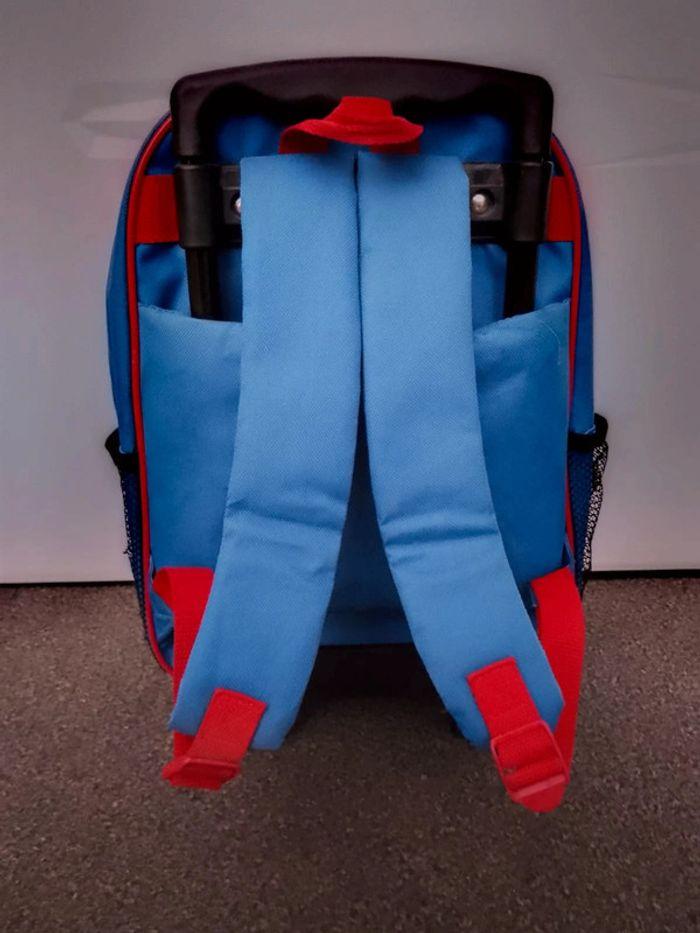 sac à dos/cartable à roulettes spiderman - photo numéro 5