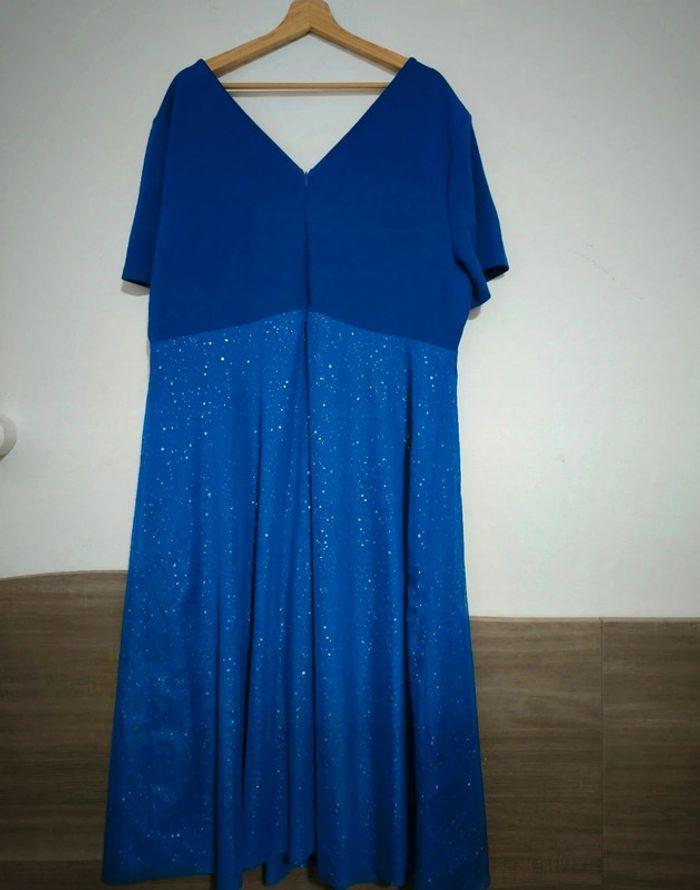 Robe de soirée ou cérémonie bleu doublee 4xl shein - photo numéro 1