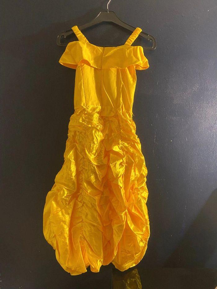 Robe de princesse La Belle et la bête jaune avec accessoires 130 cm neuf - photo numéro 6