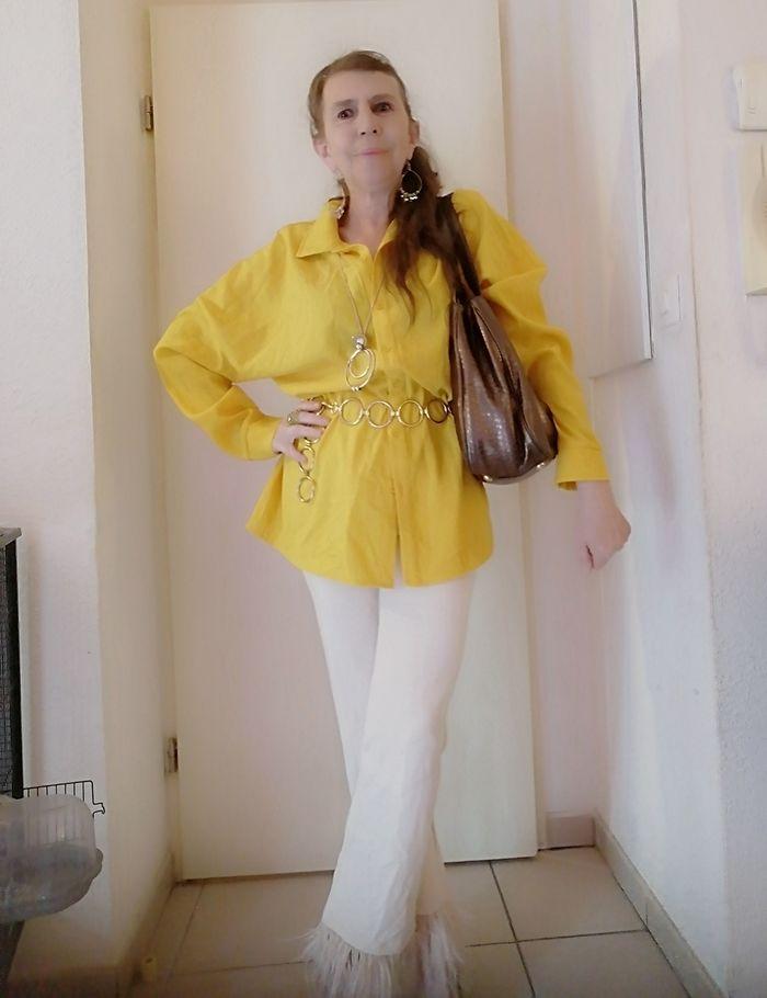 Chemise Oversize Jaune Soleil ☀ - photo numéro 10