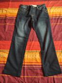 Pantalon Jean noir décoré Cherry Jeans Taille 40