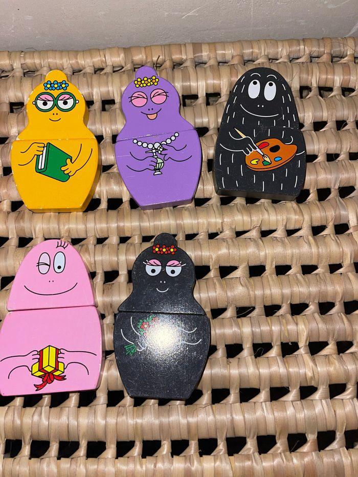 Jeu de Barbapapa aimantée en bois - photo numéro 3