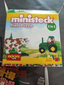 Ministeck pixel puzzle tracteur