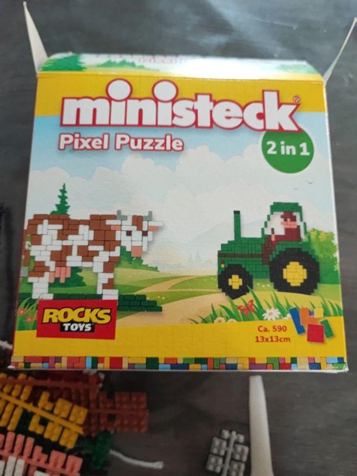 Ministeck pixel puzzle tracteur - photo numéro 1