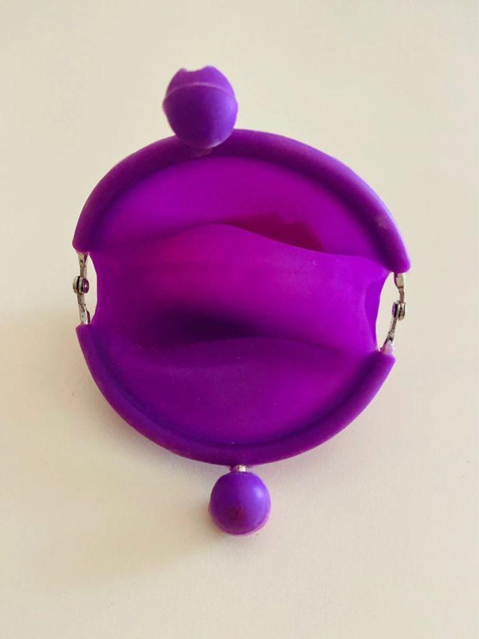 Porte Monnaie en Silicone Violet - photo numéro 2