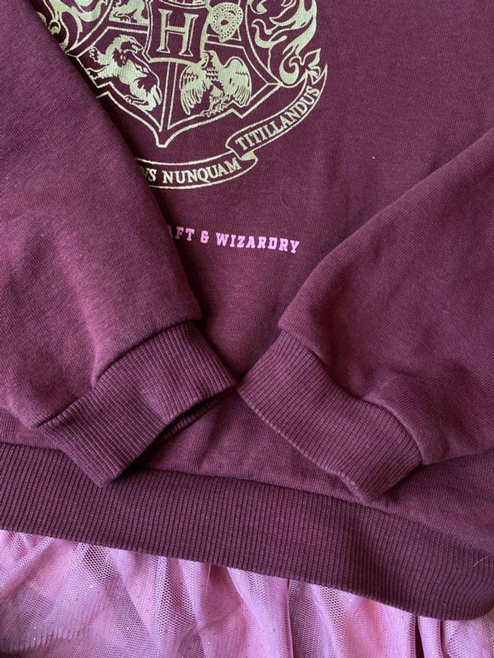 Robe sweat avec tulle Harry Potter rose et bordeaux H&M taille 9-10 ans - photo numéro 8