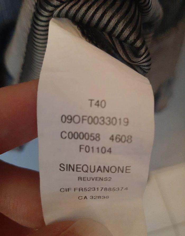 chemise Sinéquanone gris taille 40 - photo numéro 7