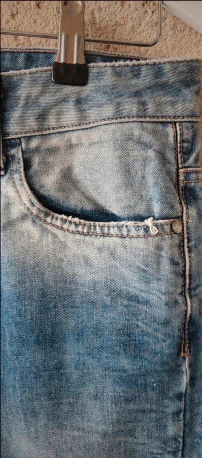 Pantalon Jean troué homme t40 - photo numéro 3