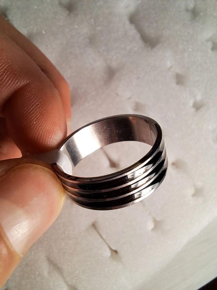 Bague acier inoxydable argentée - photo numéro 3