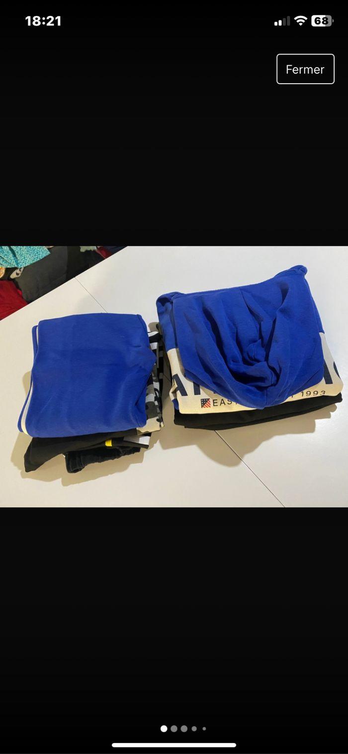 Lot de 3 Ensemble jogging bleu et blanc taille 10 ans - photo numéro 1