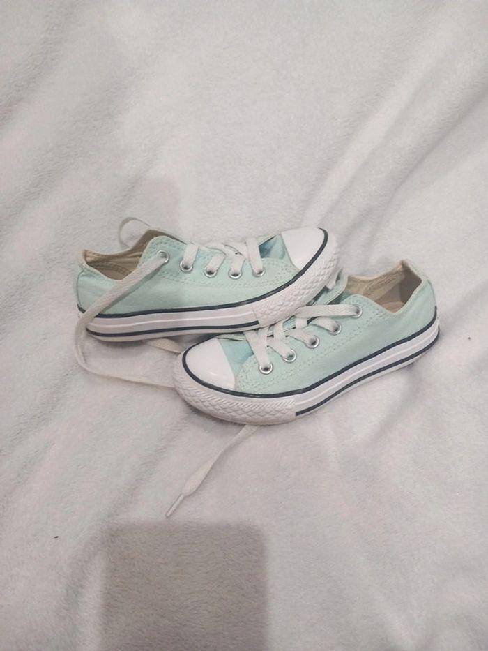 Converse all star basse 27 vert menthe - photo numéro 1