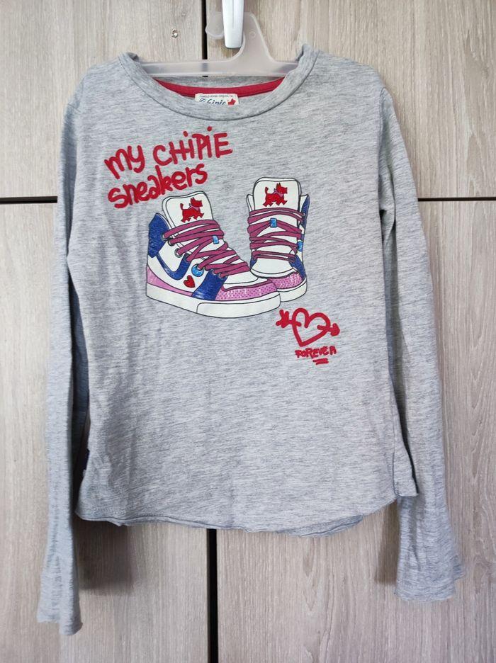 Sweatshirt gris sneakers 8 ans Chipie - photo numéro 1